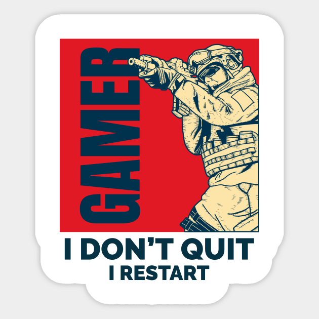 Gamers Don't Quit Sticker by Hardcore Gamer